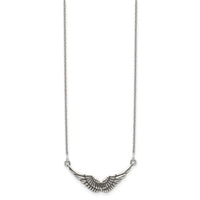 Collana con ali anticate (argento) principale - Popular Jewelry - New York