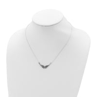 Antiqued Wings Necklace (Silver) preview - Popular Jewelry - New York