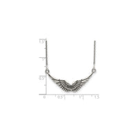 Antiqued Wings Necklace (Silver) scale- Popular Jewelry - ញូវយ៉ក