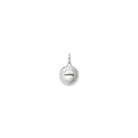 ቤዝቦል 3D Pendant (ብር) ጀርባ - Popular Jewelry - ኒው ዮርክ