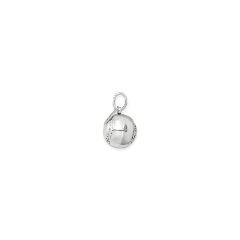 Baseball 3D Pendant (Silver) side - Popular Jewelry - New York