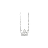 Celtic Trinity Heart Hálsmen (silfur) að framan - Popular Jewelry - Nýja Jórvík
