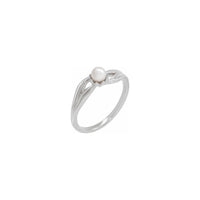 Anellu perle d'acqua dolce cultivata (argentu) principale - Popular Jewelry - New York