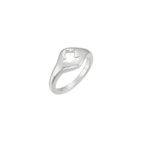 Cincin Signet Potongan Dove (Perak) utama - Popular Jewelry - New York