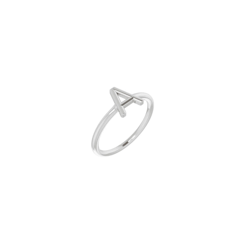 Initial A Ring (Silver) main - Popular Jewelry - New York