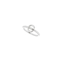 Initial C Ring (Silver) diagonal - Popular Jewelry - New York