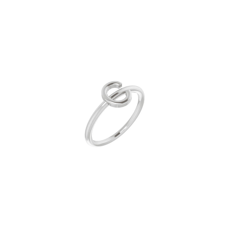 Initial C Ring (Silver) main - Popular Jewelry - New York