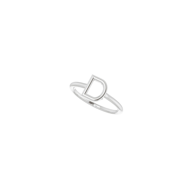 Initial D Ring (Silver) diagonal - Popular Jewelry - New York