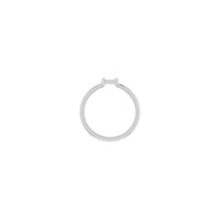 Initial H Ring (Silver) setting - Popular Jewelry - New York