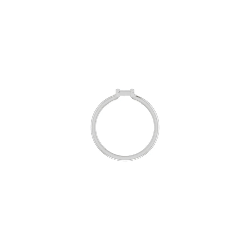 Initial H Ring (Silver) setting - Popular Jewelry - New York