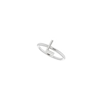 Initial L Ring (14K) diagonal - Popular Jewelry - New York