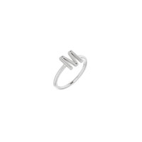 Initial M Ring (Silver) main - Popular Jewelry - New York