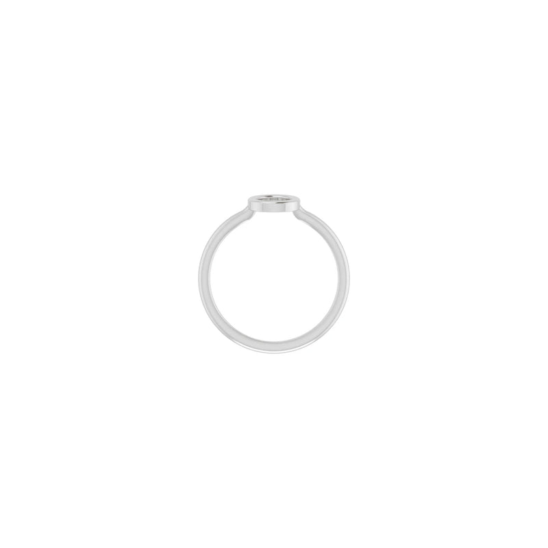 Initial O Ring (Silver) setting - Popular Jewelry - New York