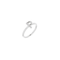 Initial P Ring (Silver) main - Popular Jewelry - New York