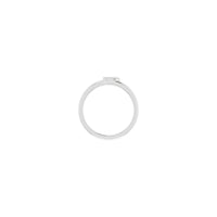 Initial P Ring (Silver) setting - Popular Jewelry - New York
