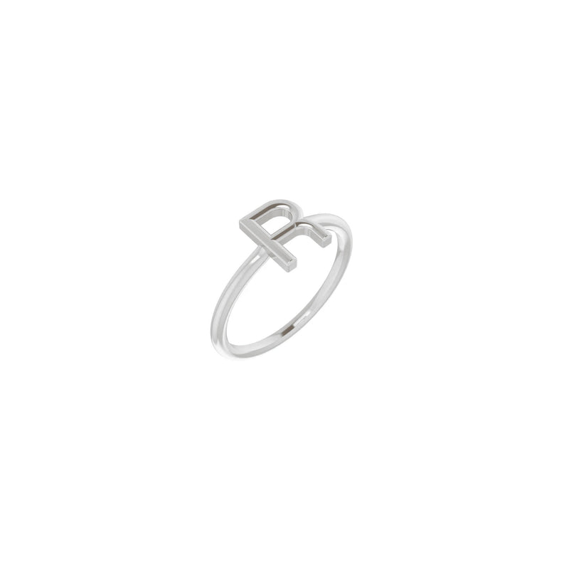 Initial R Ring (Silver) main - Popular Jewelry - New York