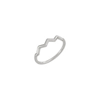 Zig Zag Stackable Ring (Silver) main - Popular Jewelry - New York