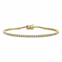 2.3 mm Lab-Grown Diamond Tennis Bracelet (Silver)