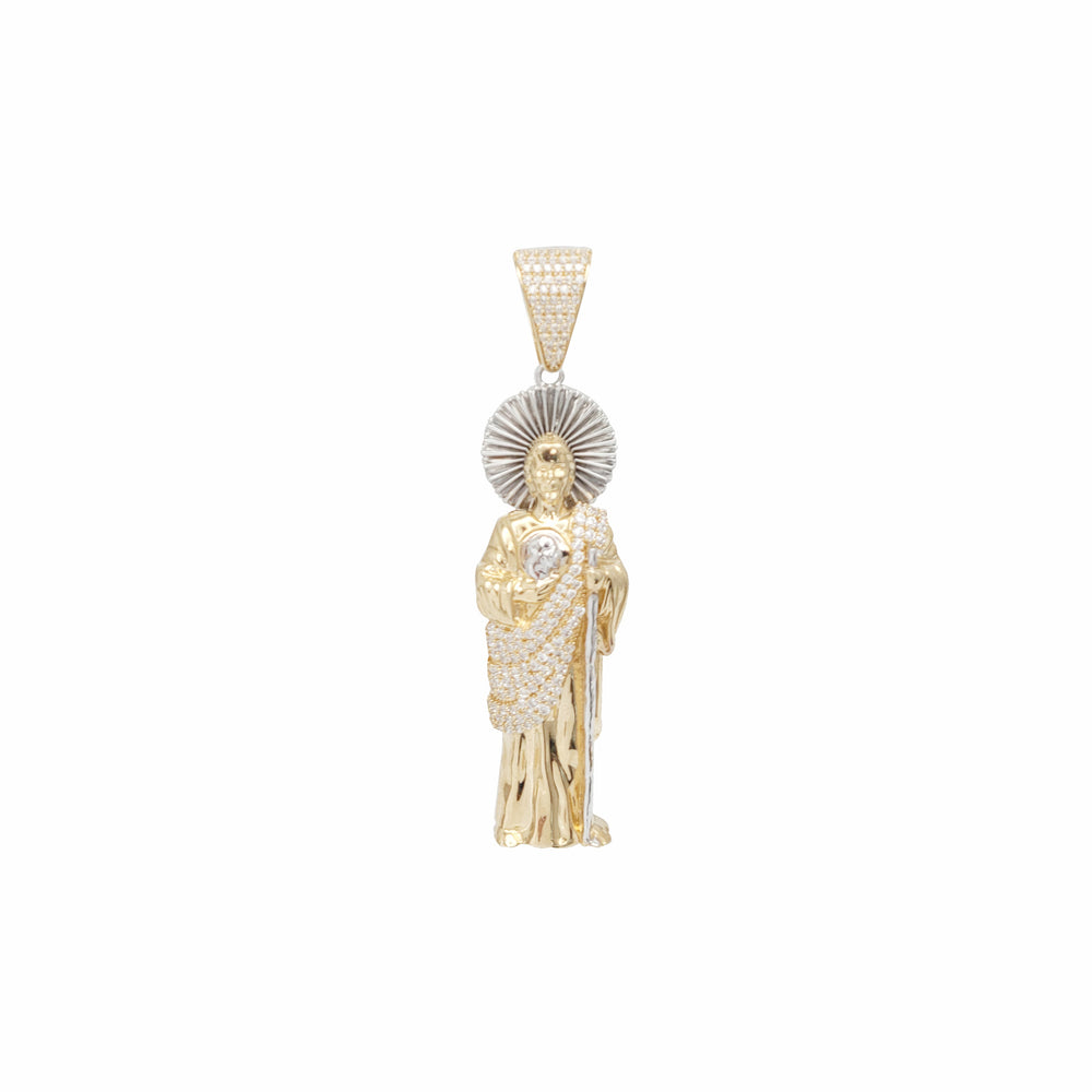 Saint Jude CZ Pendant (14K)