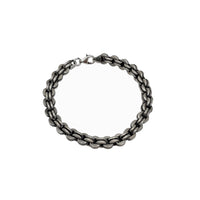 Antique Finish Round Double Rolo Chain (Silver)