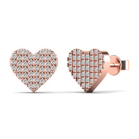 Diamond Heart Shape Earring (14K)