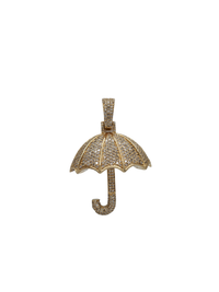 Diamond Umbrella Pendant (14K)