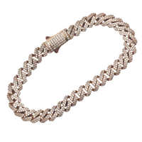 Zirconia Monaco Rose Gold Bracelet (14K)