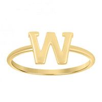 Plain Initial Letter Ring (14K)