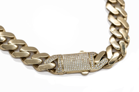 Cubic Zirconia Iced Clasp Monaco Anklet(14K)