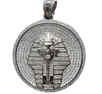 Buzlu Firon Medalyon Kulonu (Gümüş)