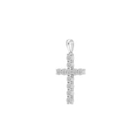 Diamond-Cut Diamond Cross Pendant (14K)