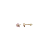 Mini Flower Stud Earrings (14K)