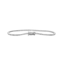 [White Gold] Diamond Tennis Bracelet (14K)