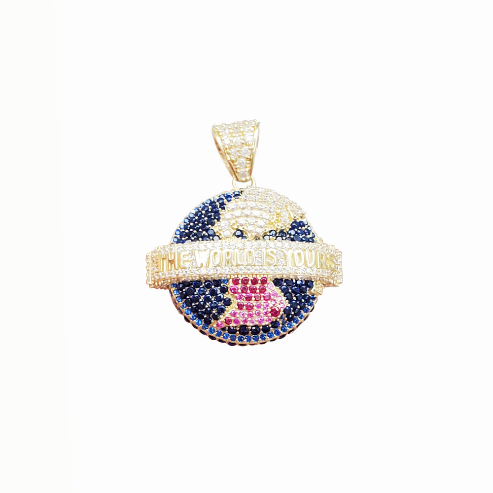 Zirconia Colorful World Pendant (14K)