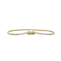[Yellow Gold] Diamond Tennis Bracelet (14K)