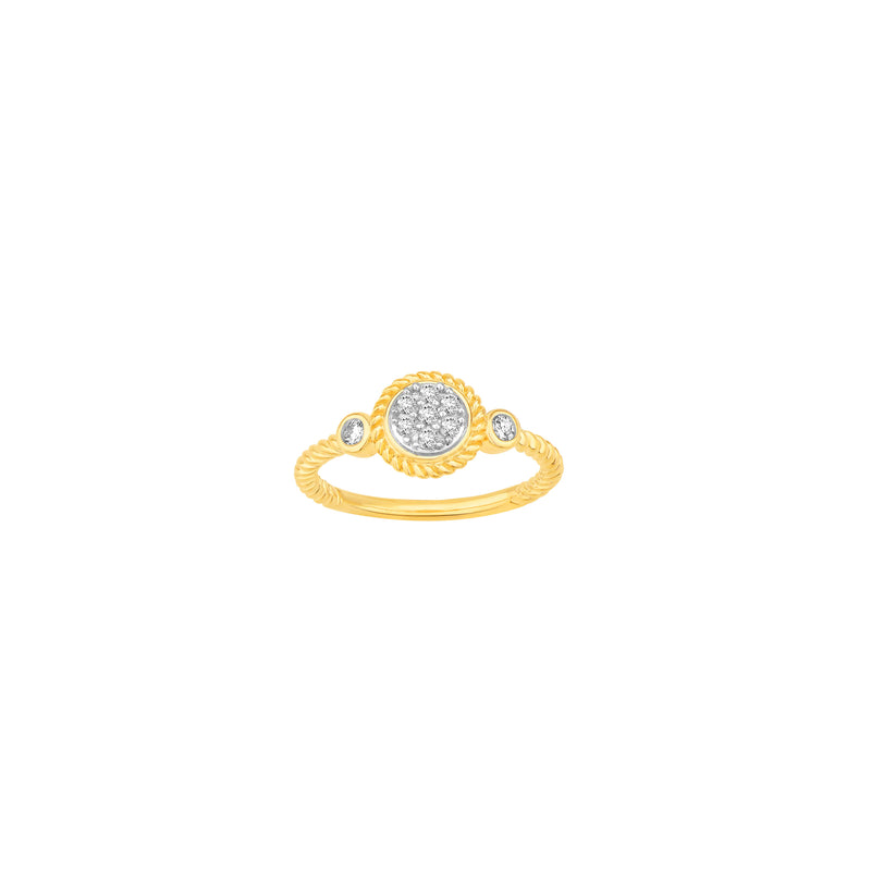Diamond Round Ring (14K)