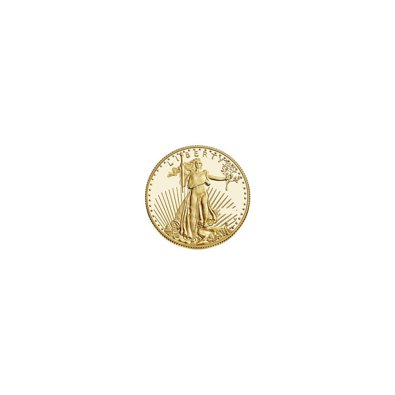 0.5 oz 16.97g 22K Gold American Eagle $25Coin BU Random Year Lady Liberty Rising Sun Torch Olive Branch Capitol Building