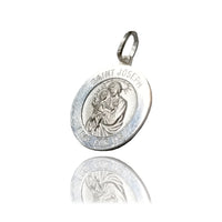 Saint Joseph / Pray For Us Pendant (Sterling Silver)
