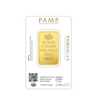 1 oz PAMP Suisse Lady Fortuna Gold Bar 24K