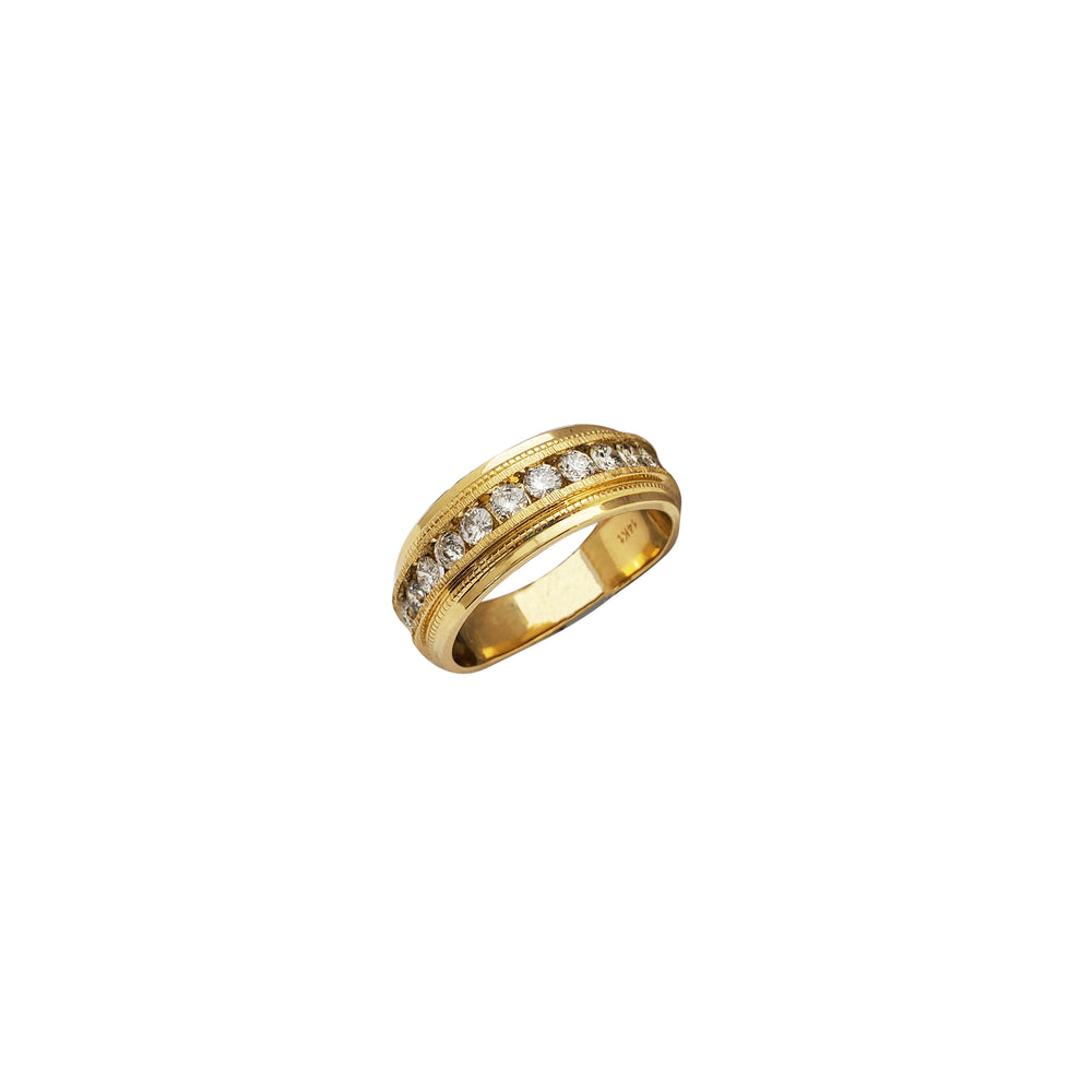 Diamond One Row Wedding Band (14K)