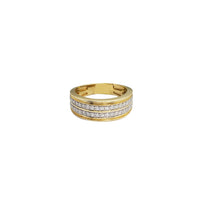 Diamond Two-Row Wedding Band (14K)