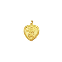 [幸福] Tiger Zodiac Sign Good Luck & Happiness Heart Pendant (24K)
