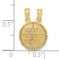 Break Apart "Best Friends" Pendant (10K)