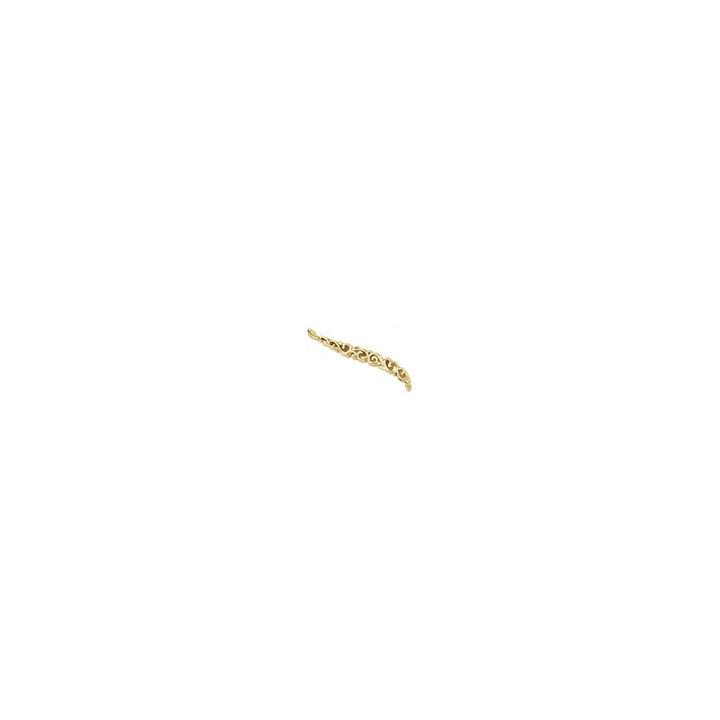 Scroll Wing Ear Climber Earrings yellow (10K) left - Popular Jewelry - New York
