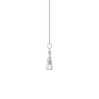Angel Diamond Ash Holder Kalung putih (10K) sisih - Popular Jewelry - New York