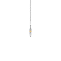 Bullet Ash Holder Necklace (10K) side - Popular Jewelry - New York