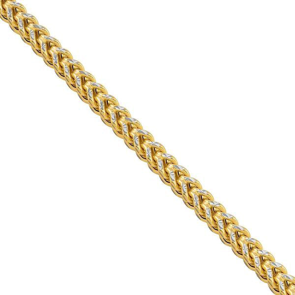 Two-Tone Lightweight/Hollow Franco Chain (10K)