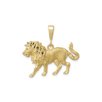 Lion Pendant (10K) front - Popular Jewelry - New York