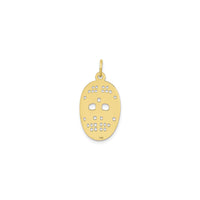 Hockey Mask Pendant (10K) pabalik - Popular Jewelry - New York