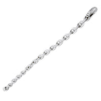 White Gold Cable Link Bracelet (18K)